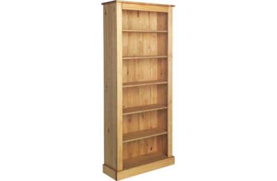 Collection Tall Wide Extra Deep Bookcase - Solid Pine.